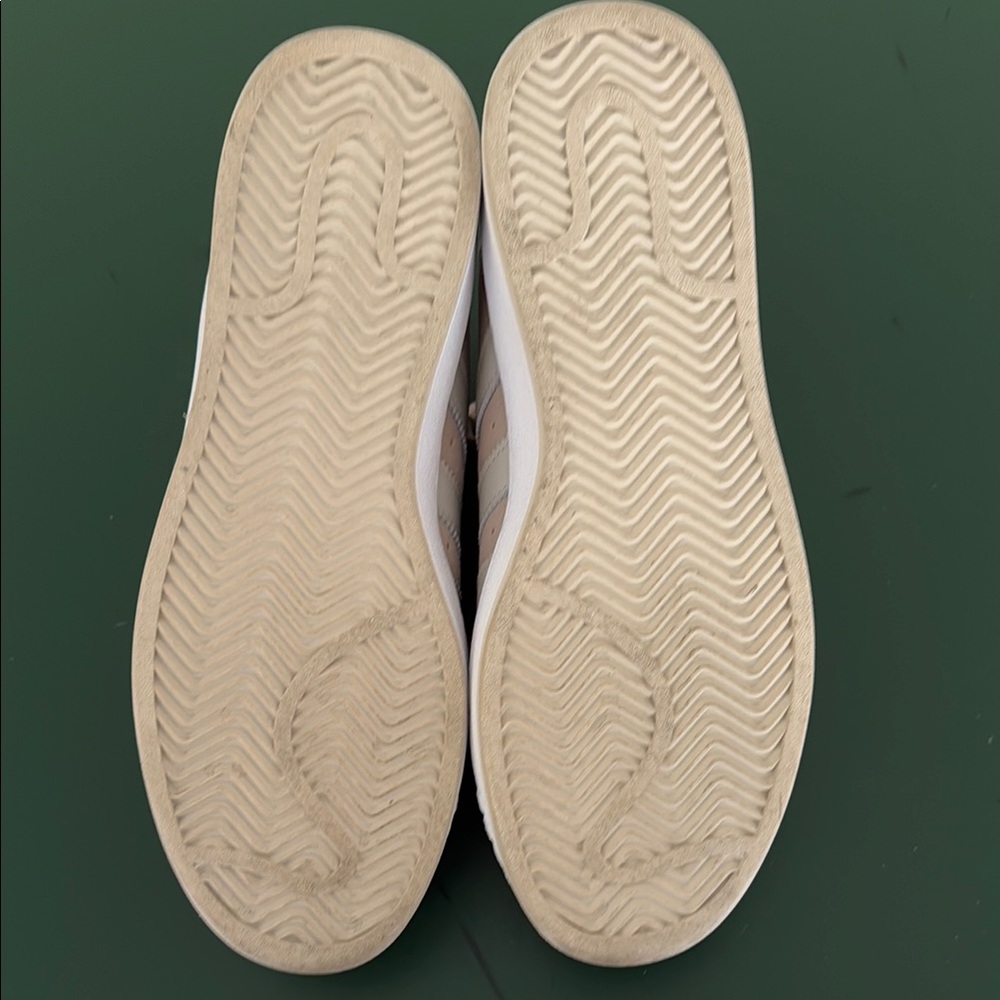 Adidas Tan Sneakers Classic Shell Toe Design Superstar XLG size unisex 9 - Picture 6 of 10